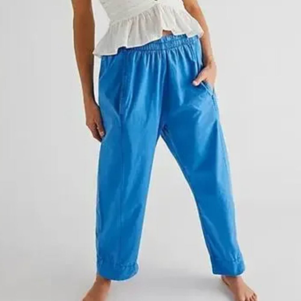 Free People Cotton/Poplin Barrel Pant